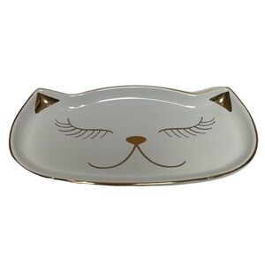 Trinket Jewelry Cat Face Dish